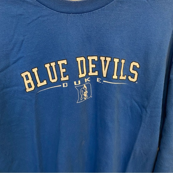 Vintage Duke Blue Devils 90s Y2K Long Sleeve T-shirt University Collegiate - Picture 3 of 7